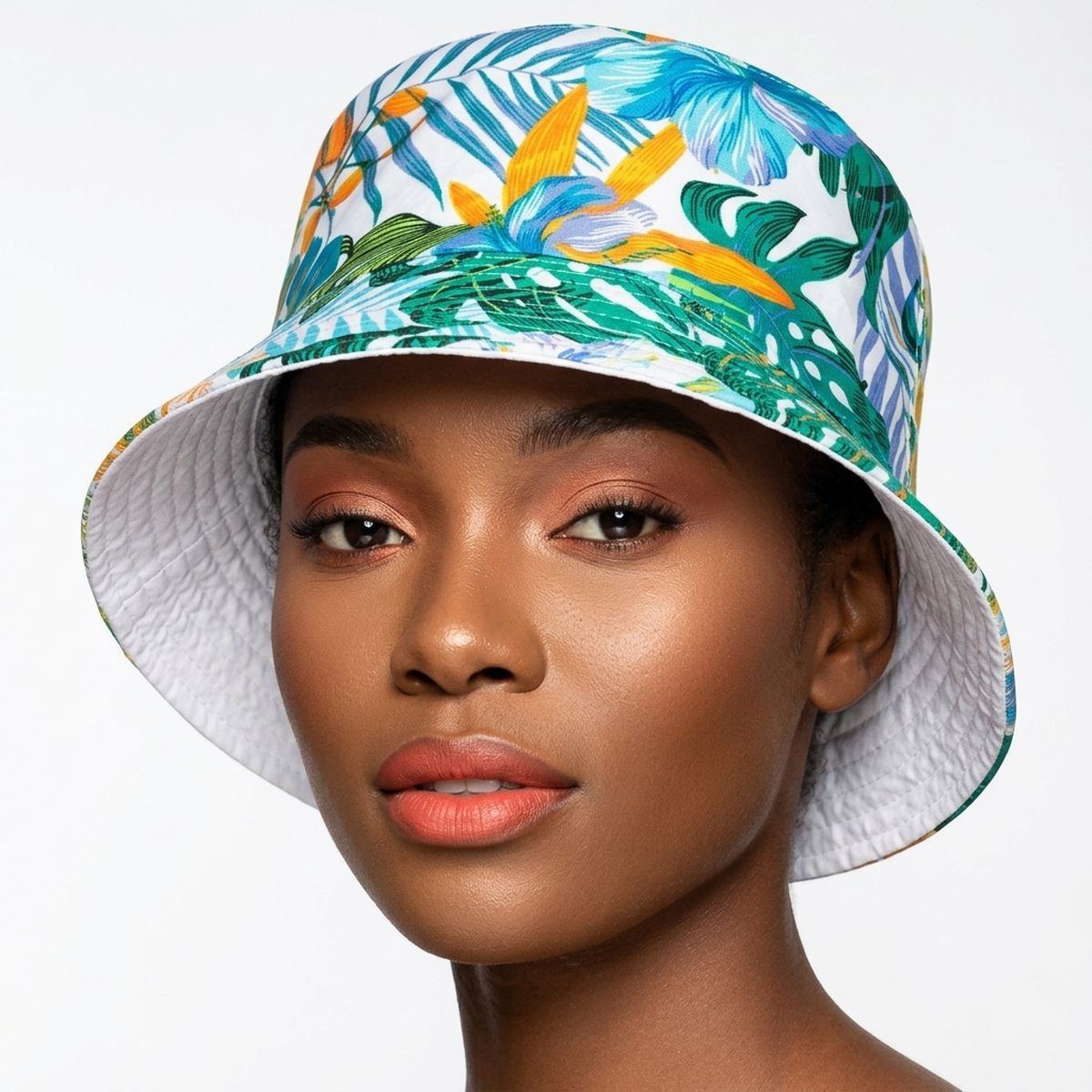 Green Tropical Reversible Hat