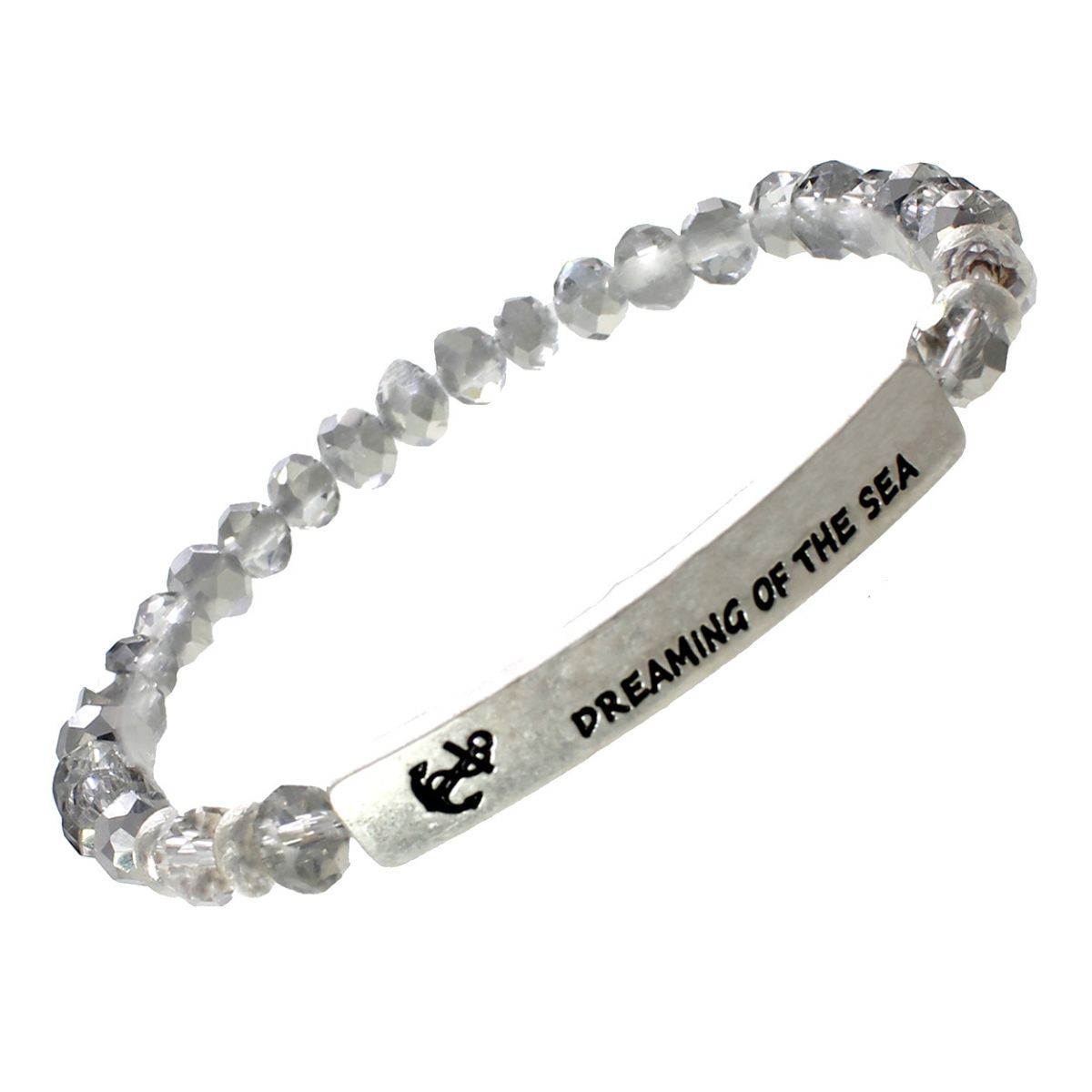 Silver Dreaming of the Sea Bracelet|Stretch to Fit - Premium Wholesale Jewelry from Pinktown - Just $6! Shop now at chiquestyles