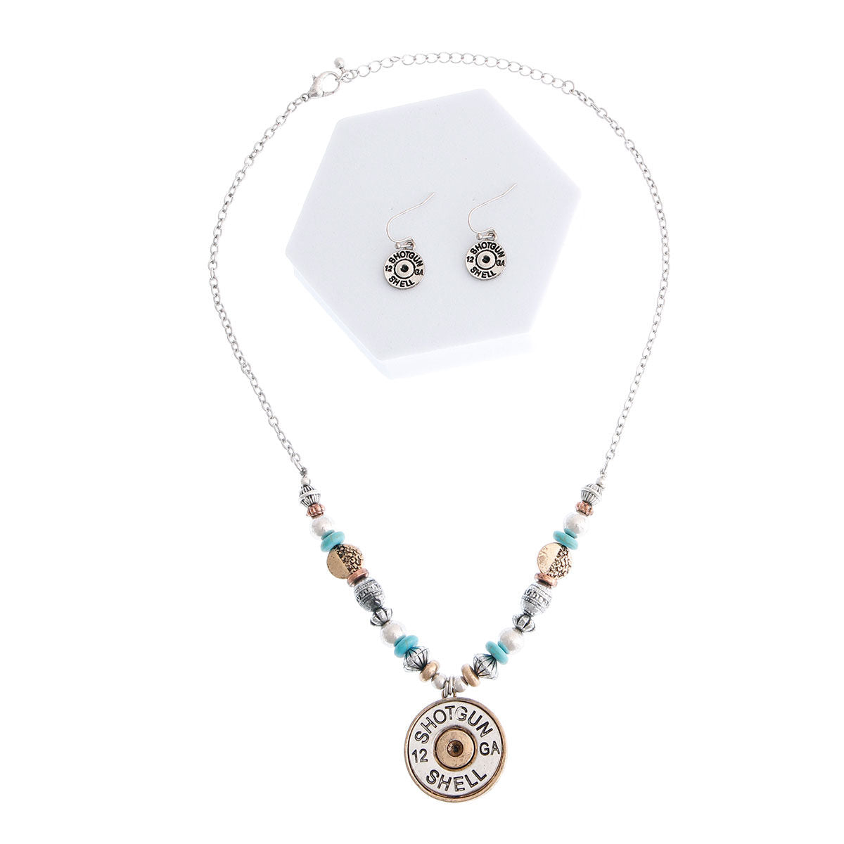 12 Ga Shotgun Shell Bead Necklace|18 inches - Premium Wholesale Jewelry from Pinktown - Just $12! Shop now at chiquestyles