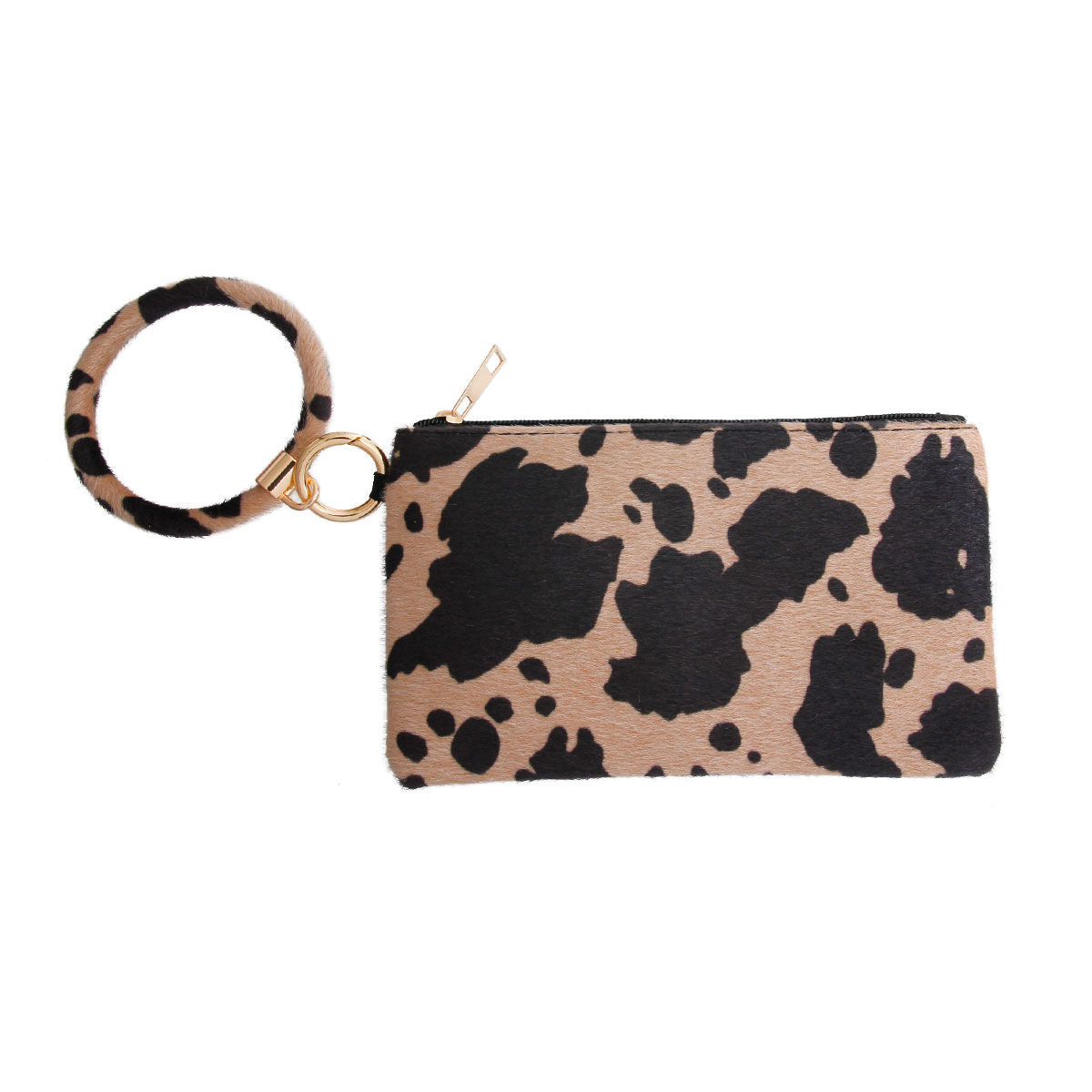 Brown and Black Fur Animal Wristlet|8.5 x 5 x 1 inches - Premium Wholesale Fashion Accessories from Pinktown - Just $22! Shop now at chiquestyles