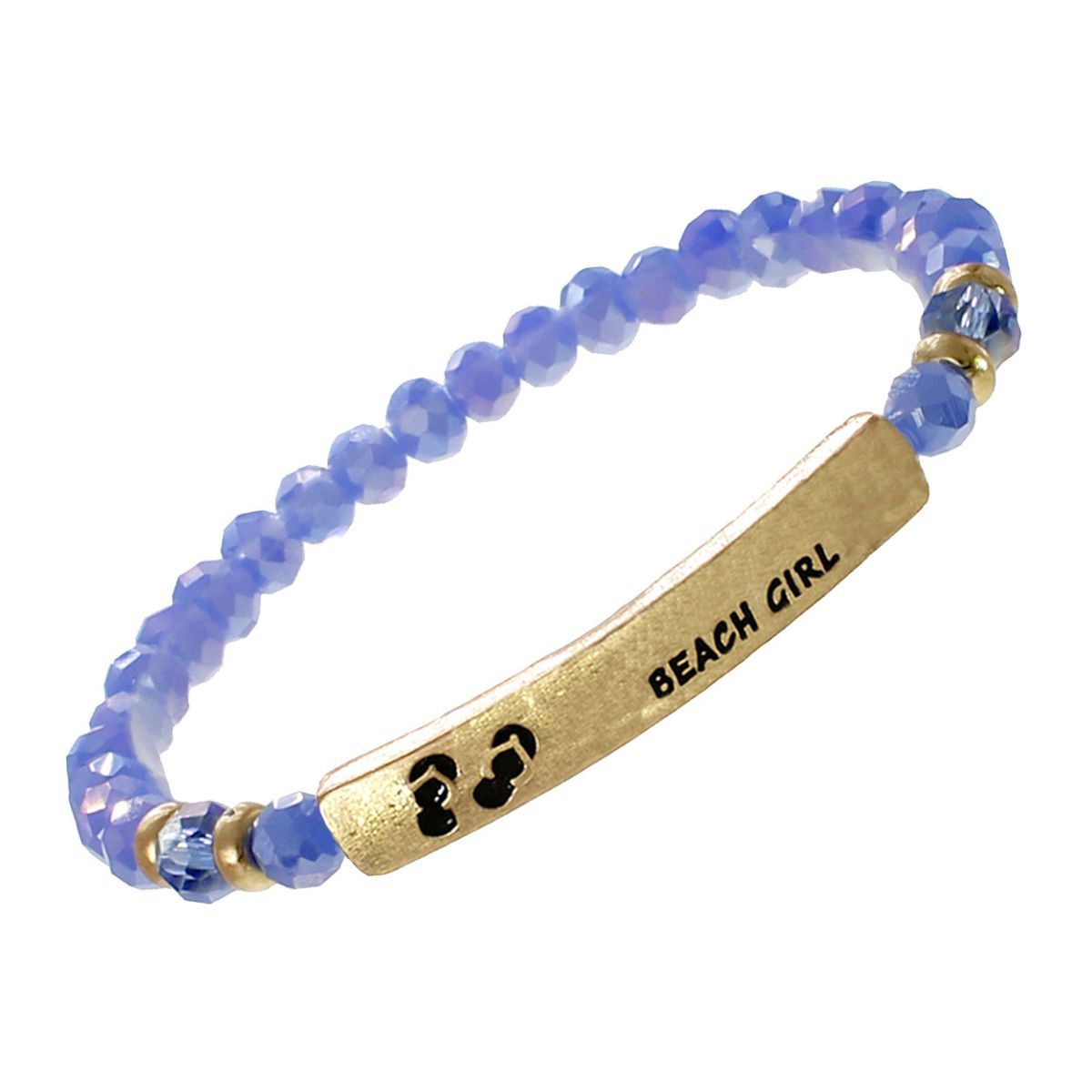 Blue Beach Girl Bracelet|Stretch to Fit - Premium Wholesale Jewelry from Pinktown - Just $6! Shop now at chiquestyles