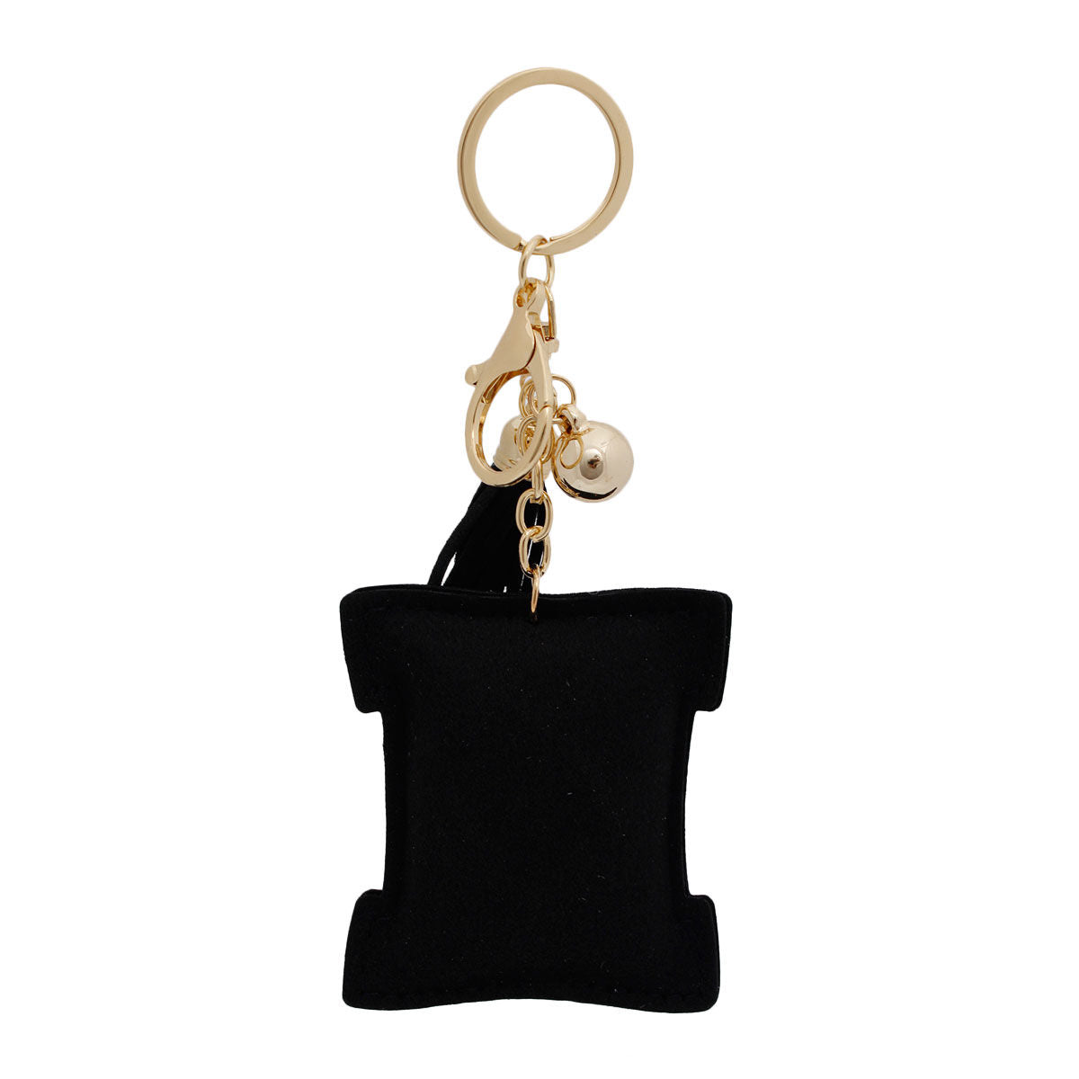 H Black Keychain Bag Charm|6.5 x 2 inches - Premium Wholesale Fashion Accessories from Pinktown - Just $8! Shop now at chiquestyles