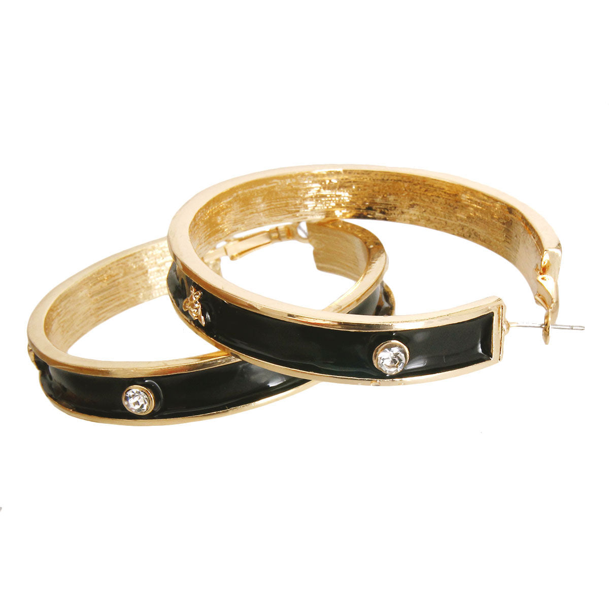 Black Bee Casting Hoops|2.25 inches - Premium Wholesale Jewelry from Pinktown - Just $15! Shop now at chiquestyles