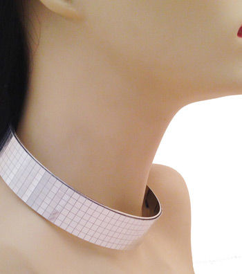 Silver Metal Choker|16 inches - Premium Wholesale Jewelry from Pinktown - Just $14! Shop now at chiquestyles