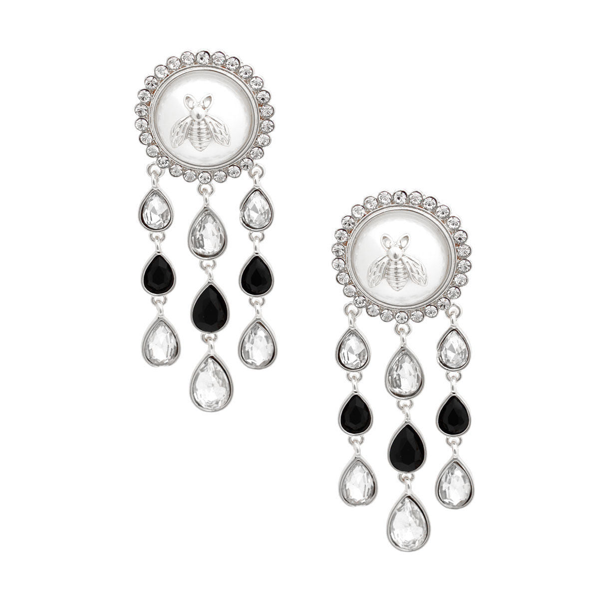 Vintage Look Silver Bee Earrings|3.15 inches - Premium Wholesale Jewelry from Pinktown - Just $19! Shop now at chiquestyles