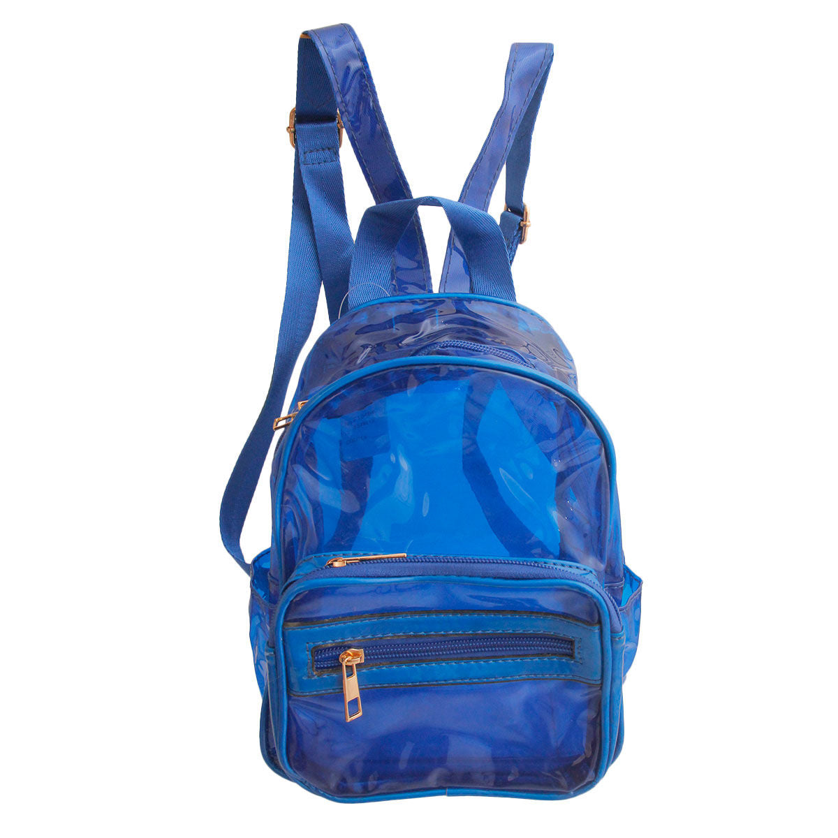 Blue Transparent Backpack|10 x 7 x 5 inches - Premium Wholesale Fashion Accessories from Pinktown - Just $27! Shop now at chiquestyles