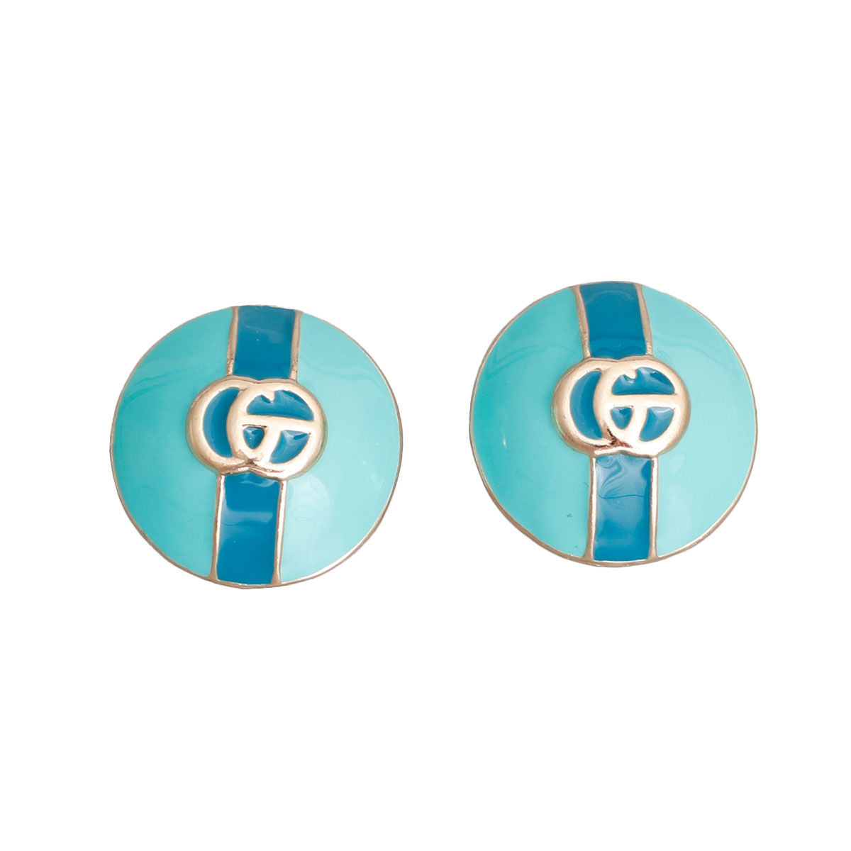 Dome Pastel Sea Green Designer Studs|1 inch - Premium Wholesale Jewelry from Pinktown - Just $10! Shop now at chiquestyles