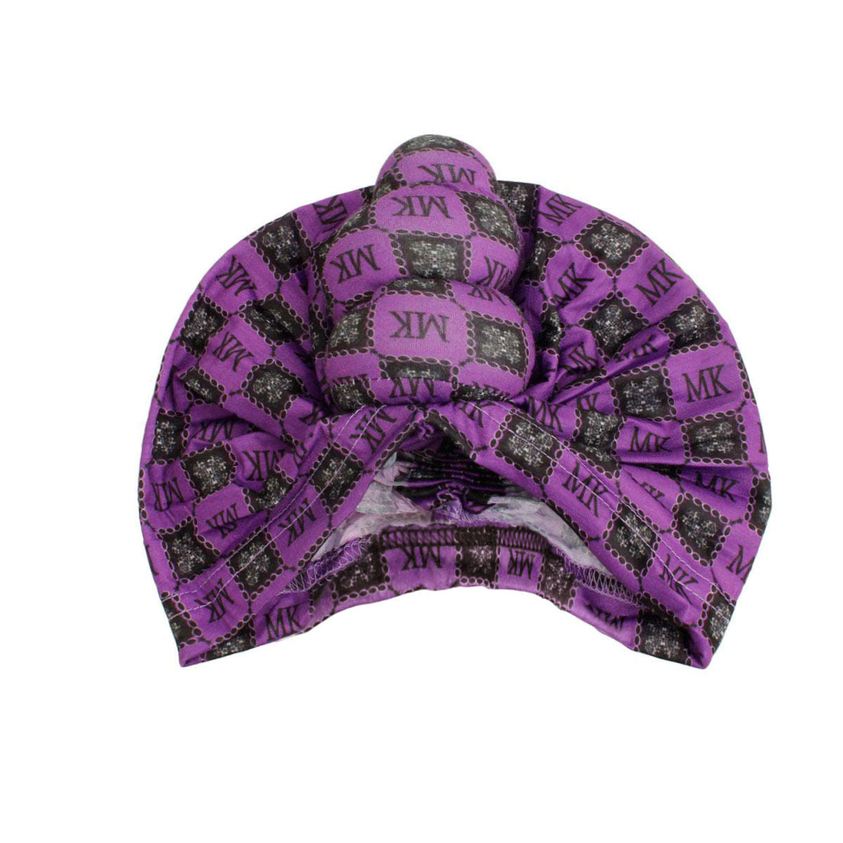 Purple MK Tall Twist Knot Turban|Stretch to Fit - Premium Wholesale Fashion Accessories from Pinktown - Just $7! Shop now at chiquestyles