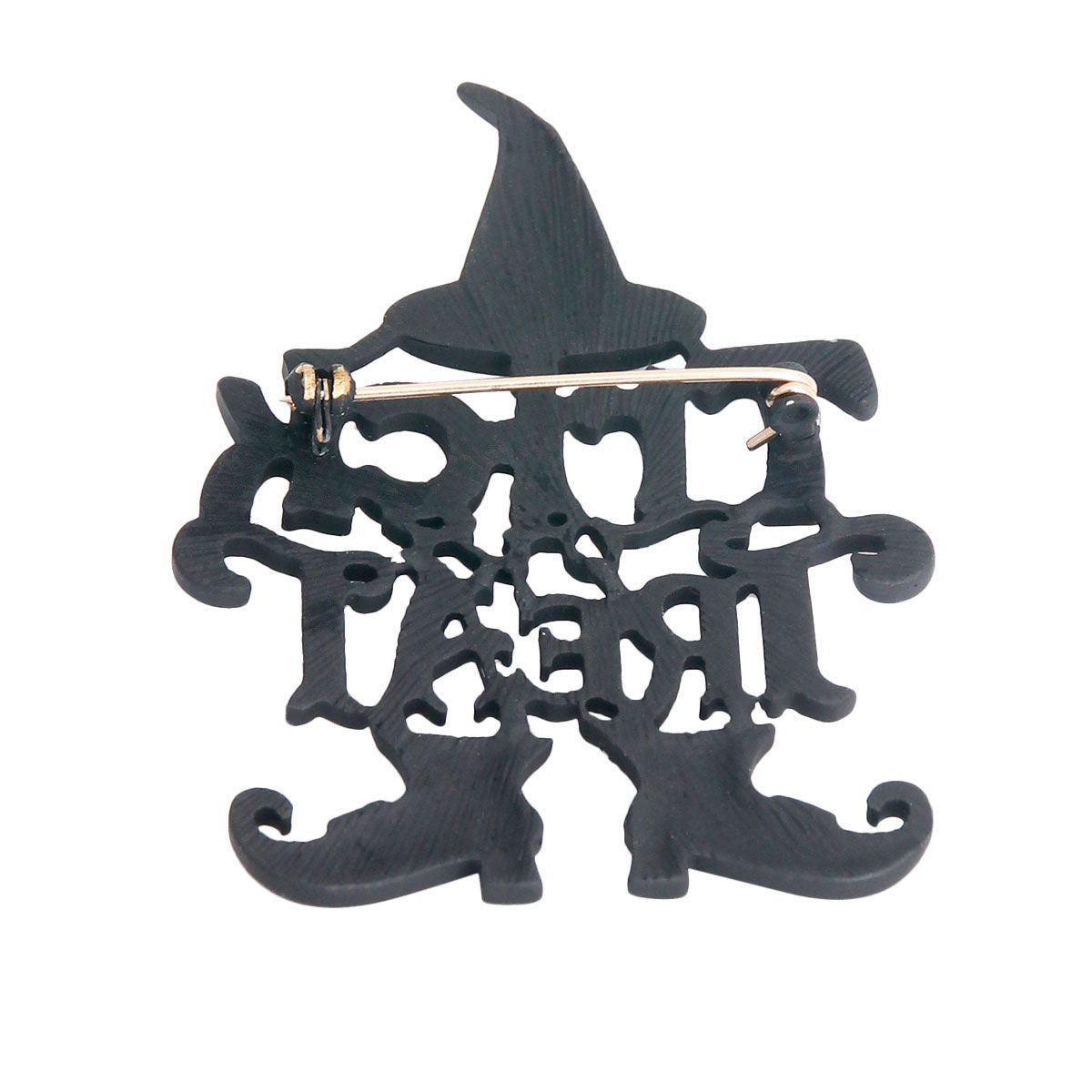 Trick or Treat Halloween Black Pin|3.75 x 2 inches - Premium Wholesale Jewelry from Pinktown - Just $9! Shop now at chiquestyles