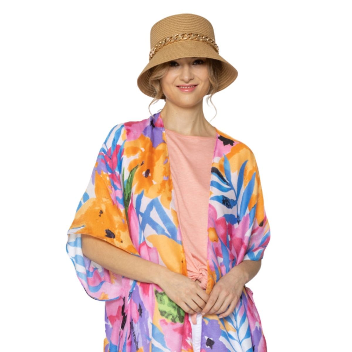 Gold Chain Camel Bucket Hat|One Size - Premium Wholesale Fashion Accessories from Pinktown - Just $31! Shop now at chiquestyles