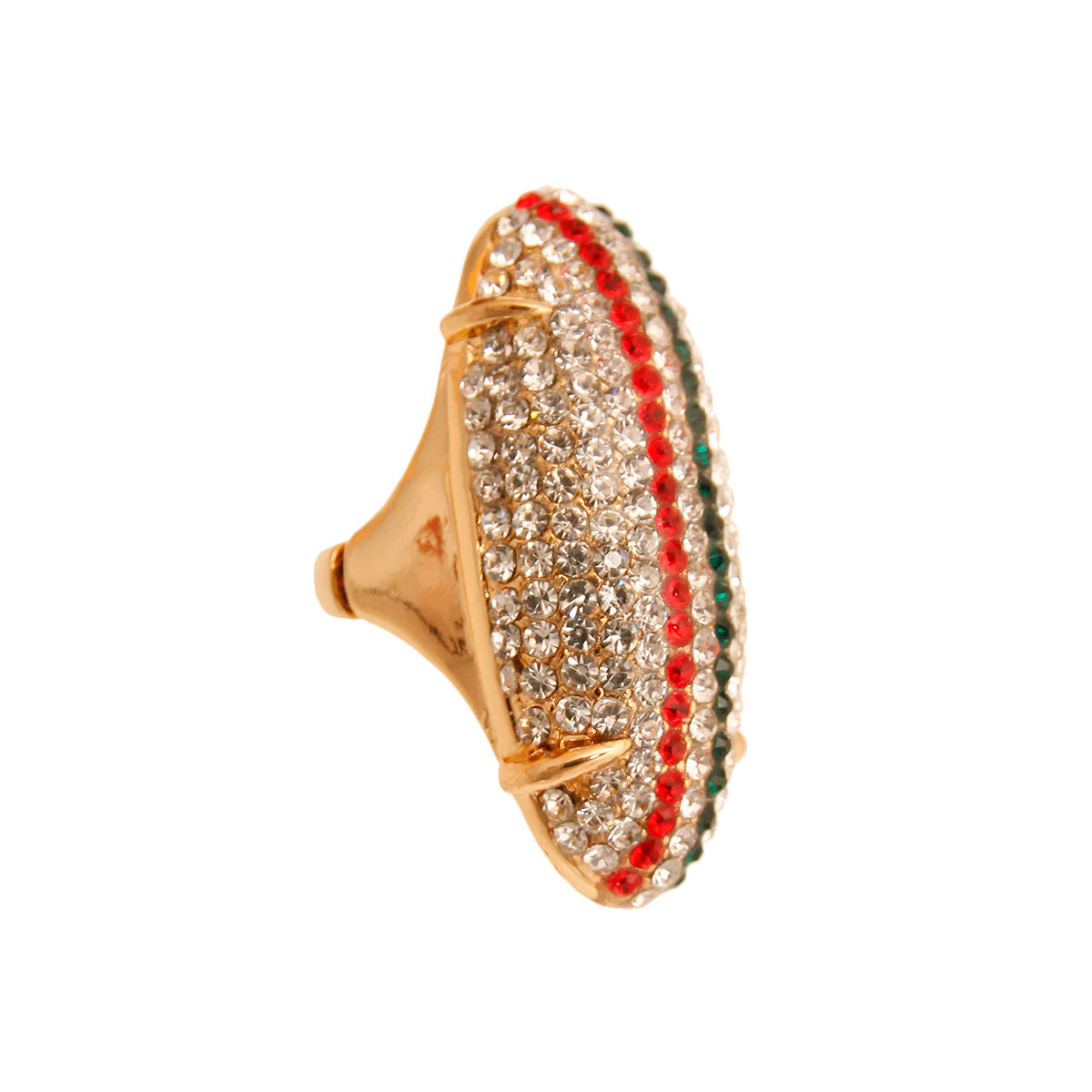 Designer Rhinestone Elongated Ring|Stretch to Fit - Premium Wholesale Jewelry from Pinktown - Just $11! Shop now at chiquestyles