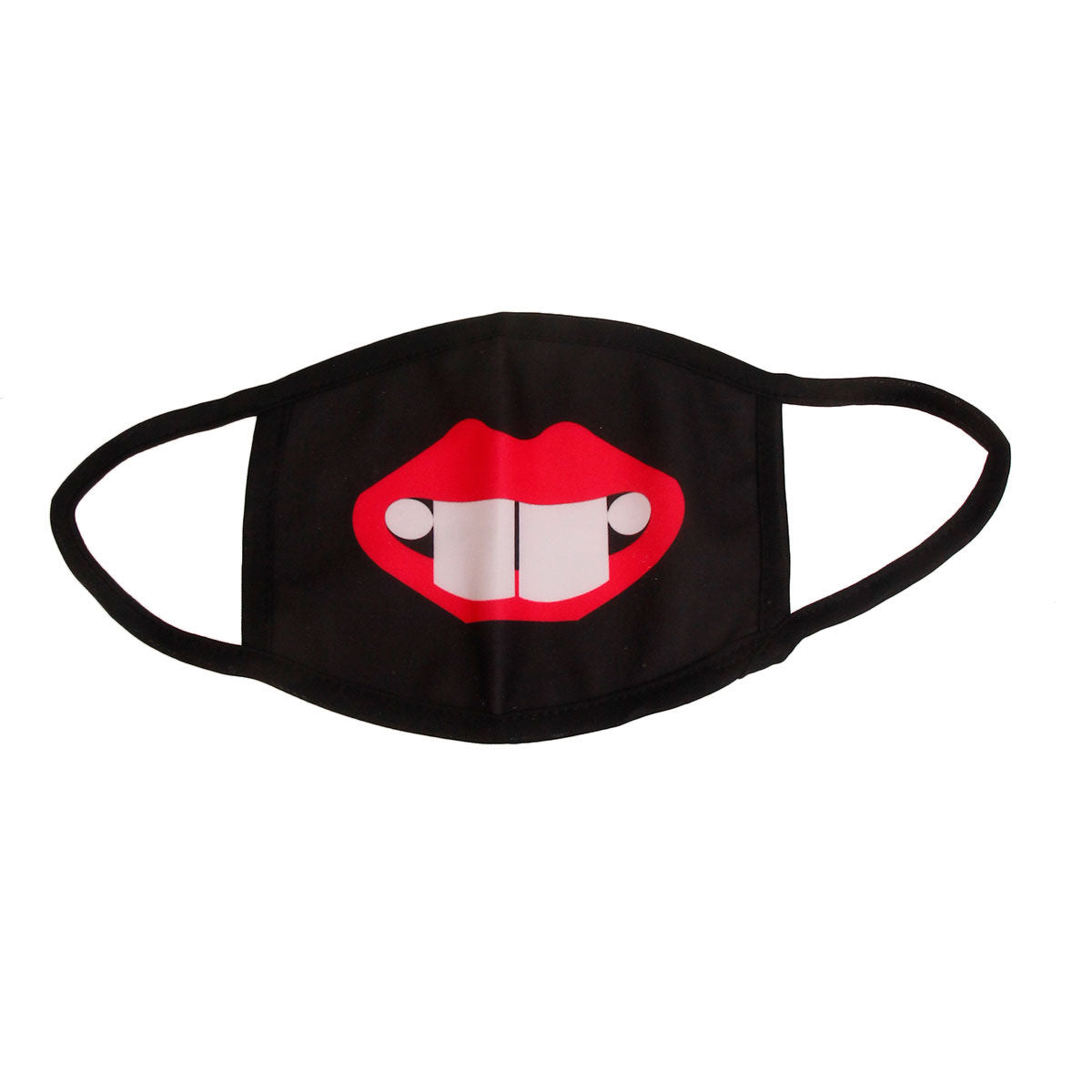 Black Goofy Mouth Mask|Stretch to Fit - Premium Wholesale Fashion Accessories from Pinktown - Just $4! Shop now at chiquestyles