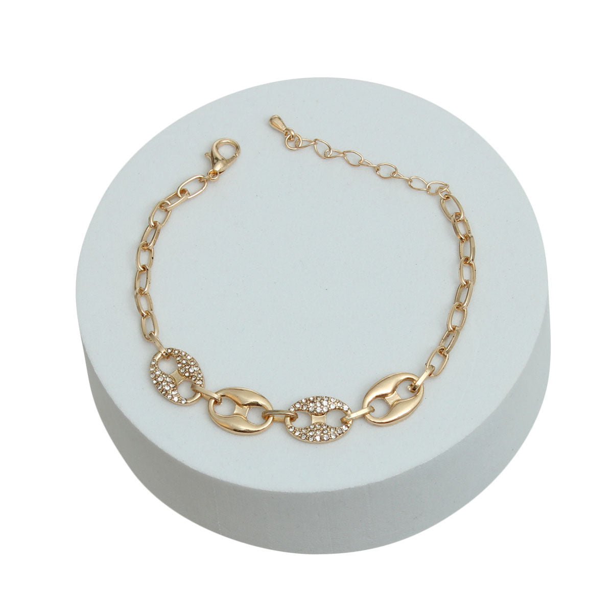 Gold Mariner Chain Bracelet|7 + 1.5 inches - Premium Wholesale Jewelry from Pinktown - Just $8! Shop now at chiquestyles