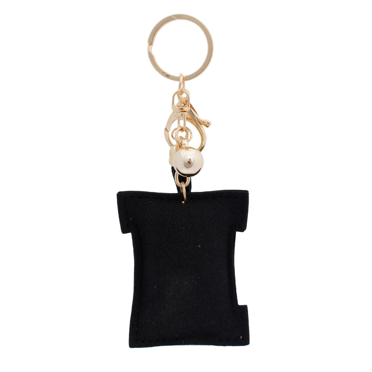 N Black Keychain Bag Charm|6.5 x 2.5 inches - Premium Wholesale Fashion Accessories from Pinktown - Just $8! Shop now at chiquestyles