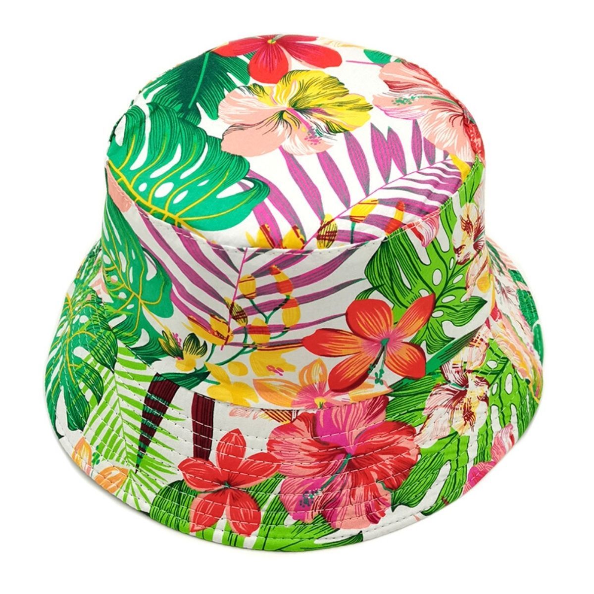Pink Tropical Reversible Hat|One Size - Premium Wholesale Fashion Accessories from Pinktown - Just $17! Shop now at chiquestyles