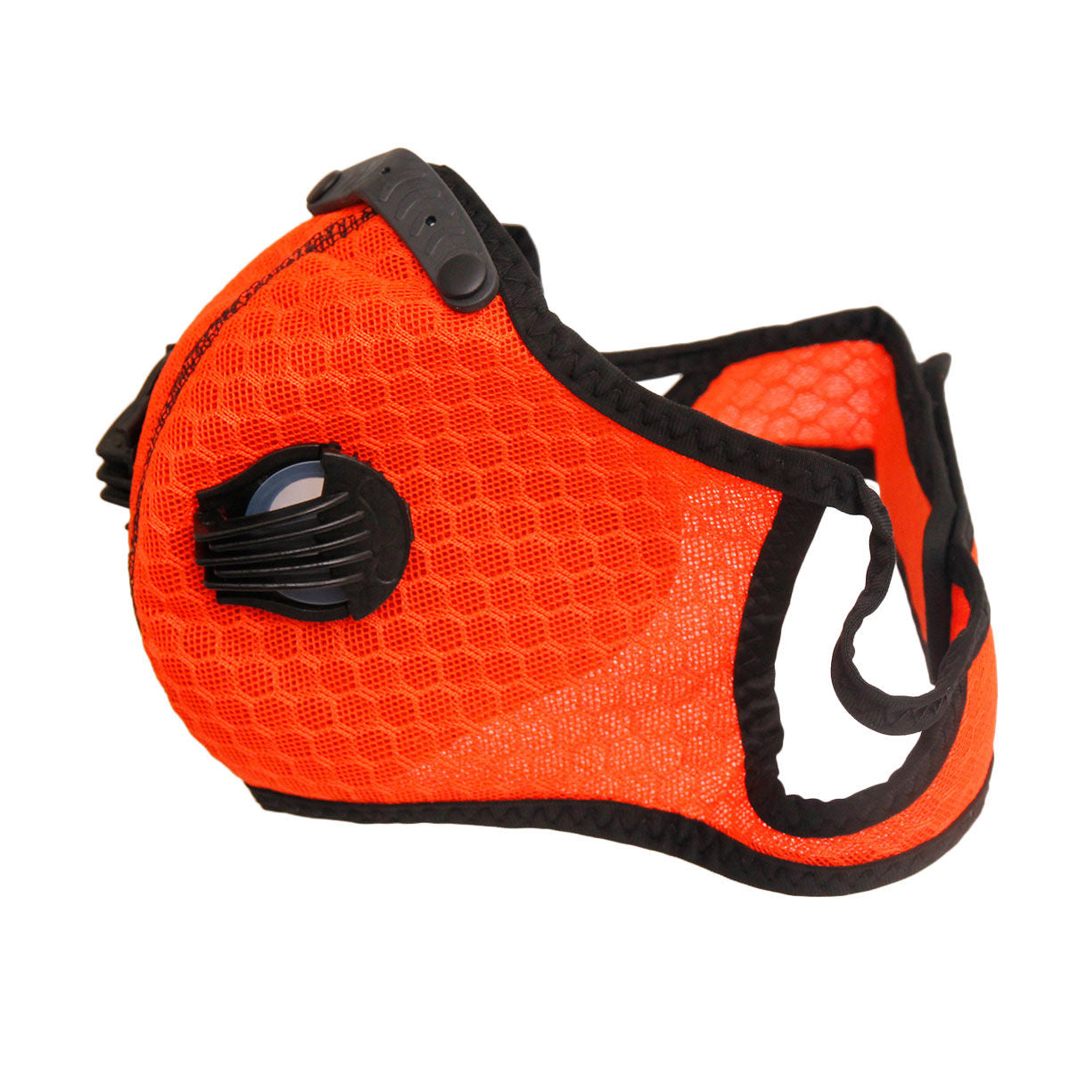 Orange Mesh Sports Mask|Stretch to Fit - Premium Wholesale Fashion Accessories from Pinktown - Just $11! Shop now at chiquestyles