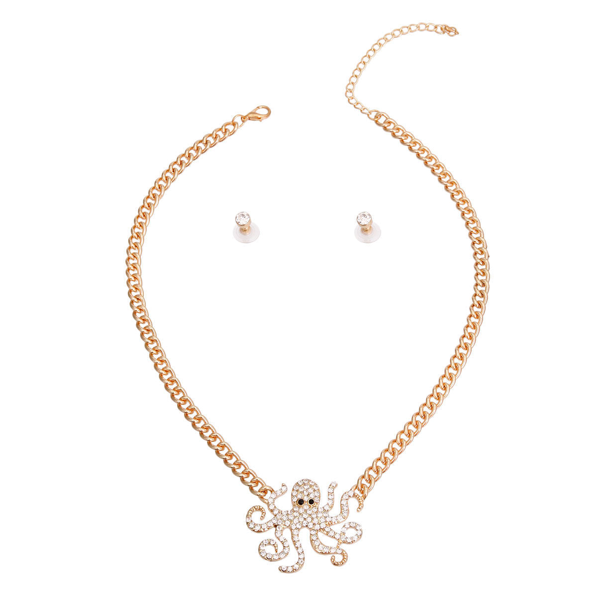 Gold Octopus Pendant Necklace|18 inches - Premium Wholesale Jewelry from Pinktown - Just $11! Shop now at chiquestyles