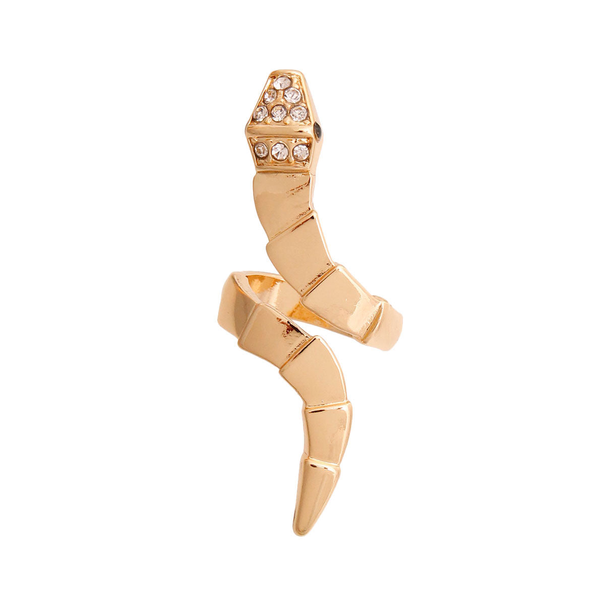 Gold Graduated Wrap Snake Ring|Adjustable - Premium Wholesale Jewelry from Pinktown - Just $9! Shop now at chiquestyles
