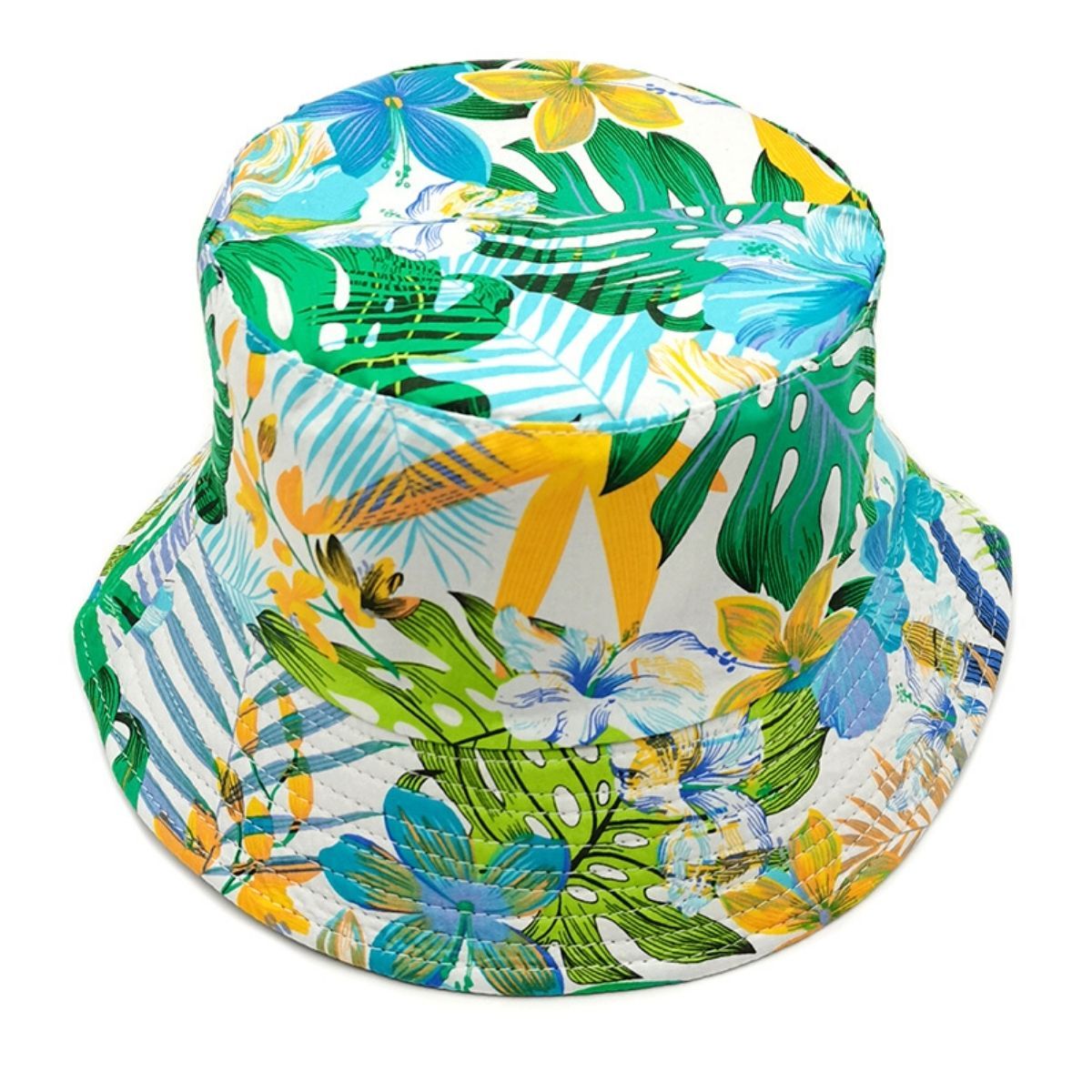 Green Tropical Reversible Hat|One Size - Premium Wholesale Fashion Accessories from Pinktown - Just $17! Shop now at chiquestyles