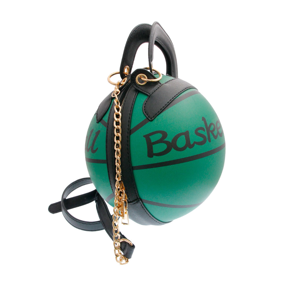 Green Basketball Handbag|10.5 x 10.5 x 14 inches - Premium Wholesale Fashion Accessories from Pinktown - Just $67! Shop now at chiquestyles