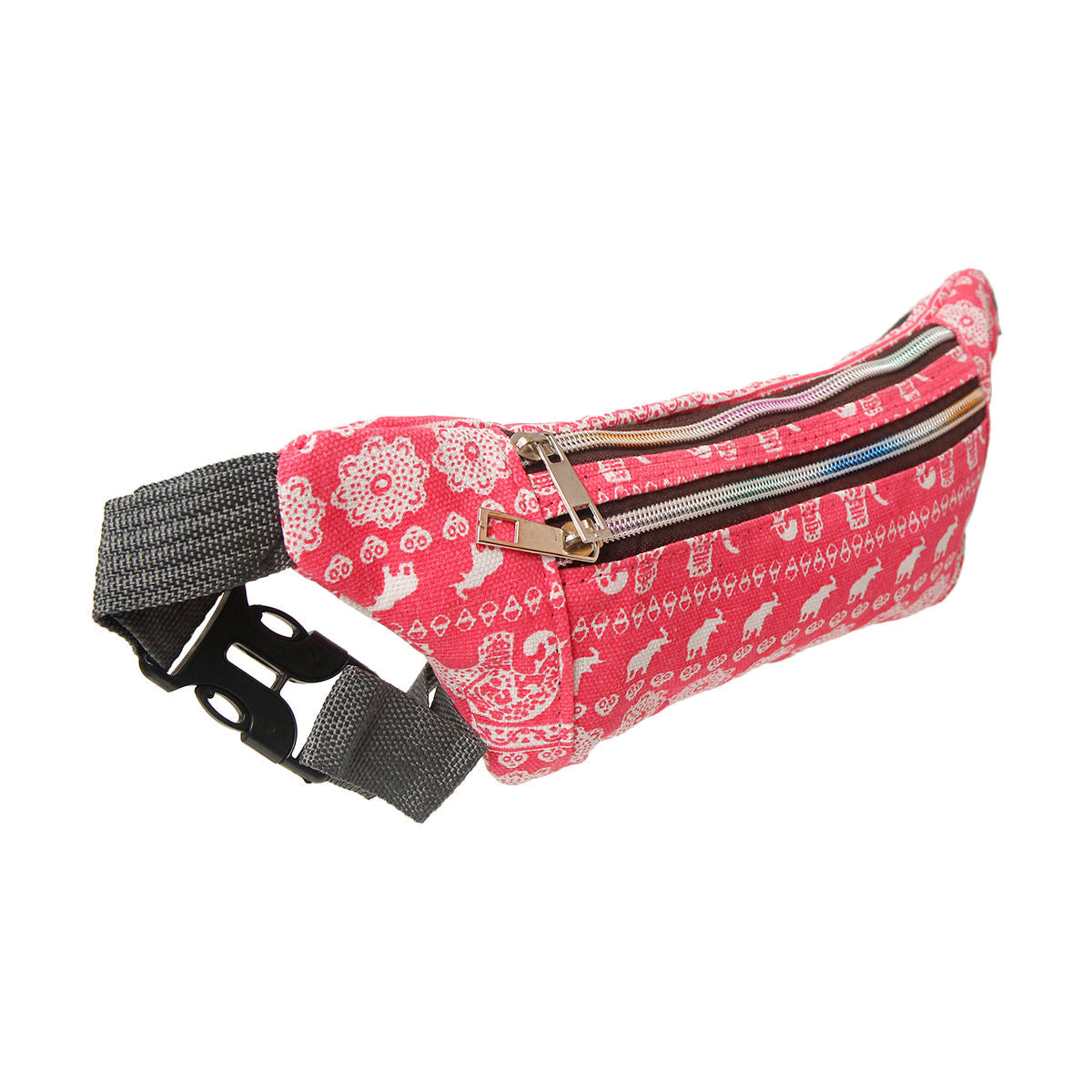 Pink Elephant Boho Fanny|12 x 4 x 1 inches - Premium Wholesale Fashion Accessories from Pinktown - Just $11! Shop now at chiquestyles