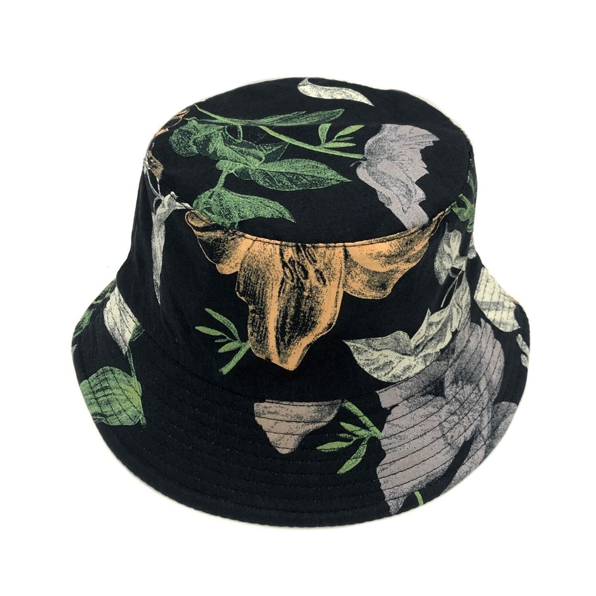 Black Floral Art Reversible Bucket Hat|One Size - Premium Wholesale Fashion Accessories from Pinktown - Just $14! Shop now at chiquestyles