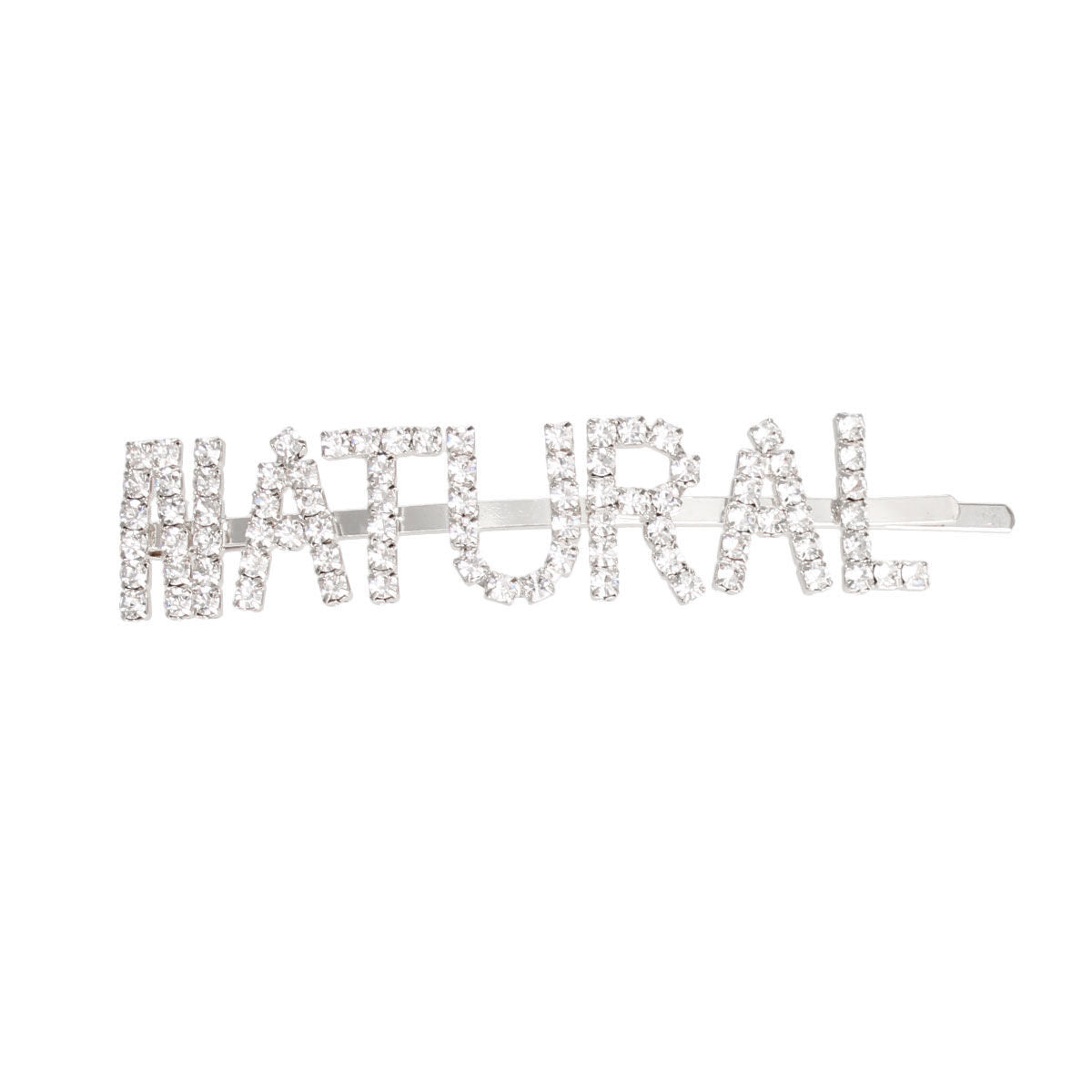 Silver NATURAL Sparkle Hair Pin|3.5 inches - Premium Wholesale Fashion Accessories from Pinktown - Just $5! Shop now at chiquestyles