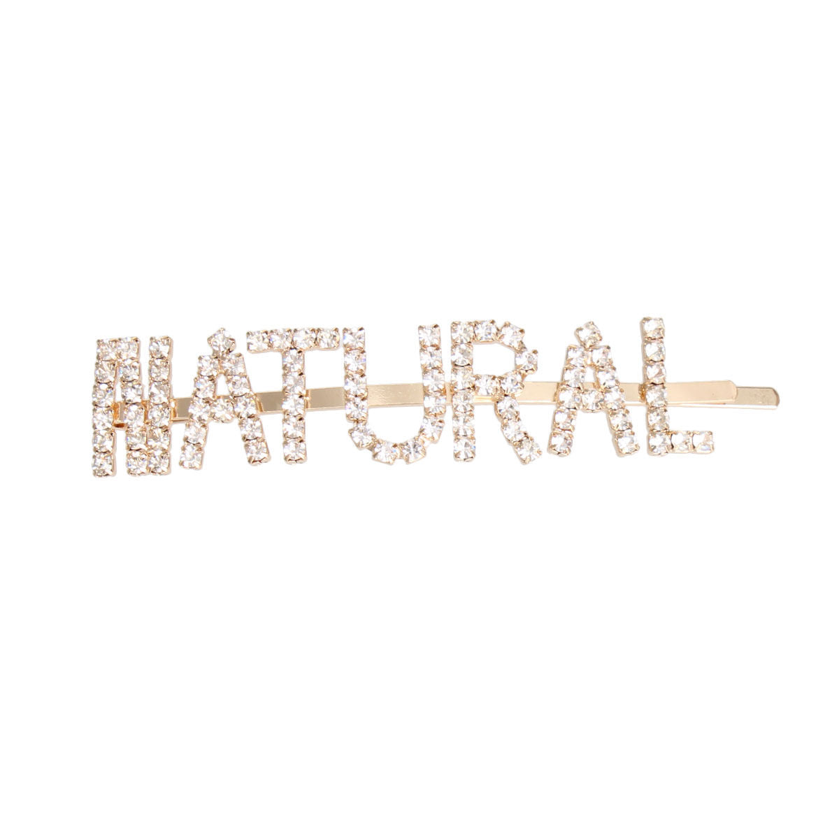 Gold NATURAL Sparkle Hair Pin|3.5 inches - Premium Wholesale Fashion Accessories from Pinktown - Just $5! Shop now at chiquestyles