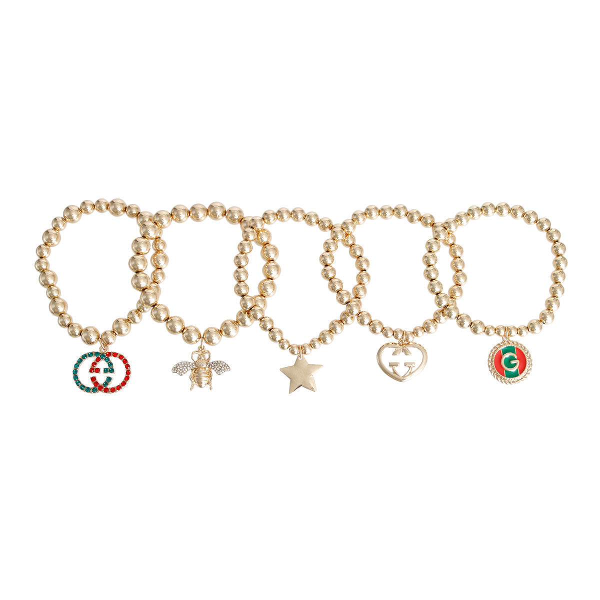 Gold Luxury-Inspired Bracelets|Stretch to Fit - Premium Wholesale Jewelry from Pinktown - Just $19! Shop now at chiquestyles