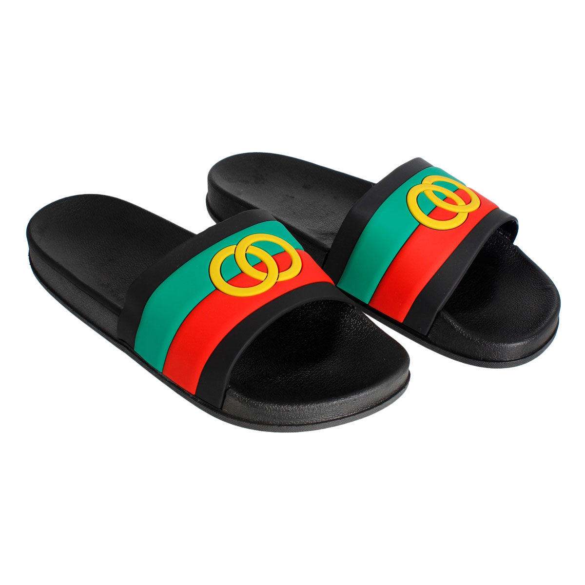 Size 7 Black Stripe Slide|Size 7 - Premium Wholesale Fashion Accessories from Pinktown - Just $21! Shop now at chiquestyles