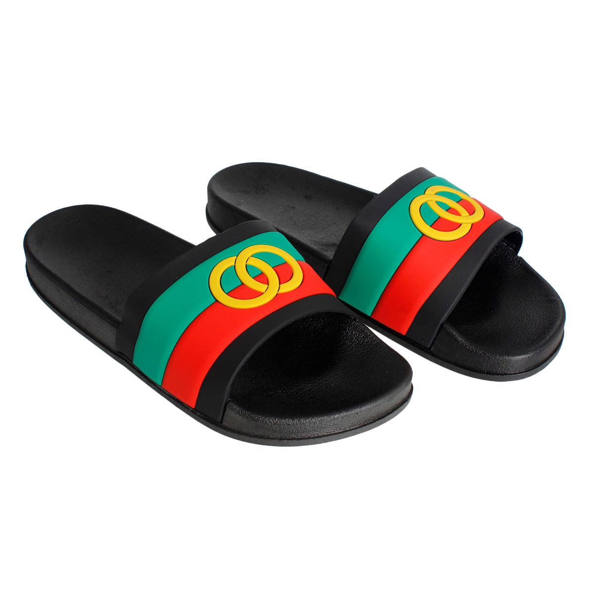 Size 9 Black Stripe Slide|Size 9 - Premium Wholesale Fashion Accessories from Pinktown - Just $21! Shop now at chiquestyles