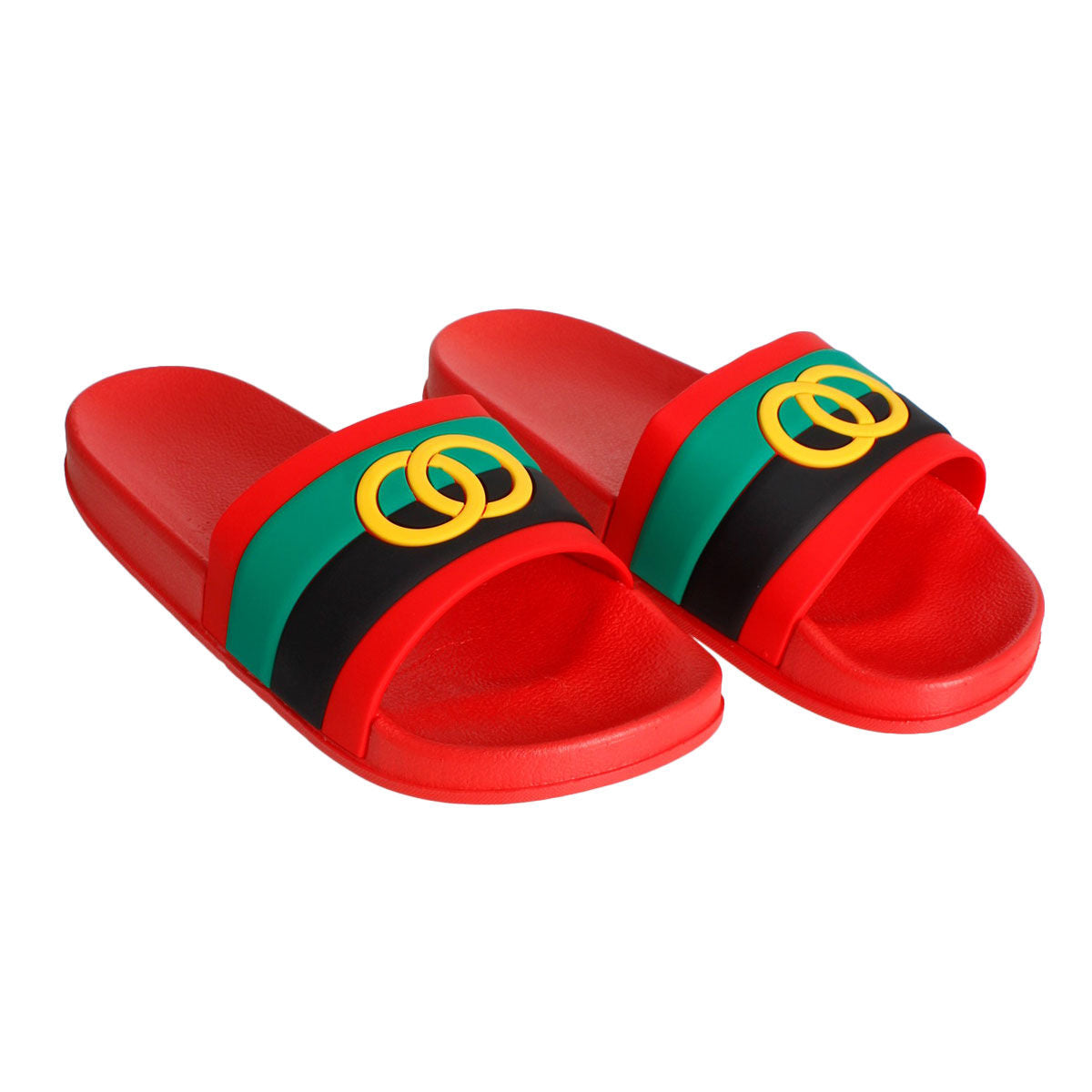 Size 9 Red Stripe Slide|Size 9 - Premium Wholesale Fashion Accessories from Pinktown - Just $21! Shop now at chiquestyles