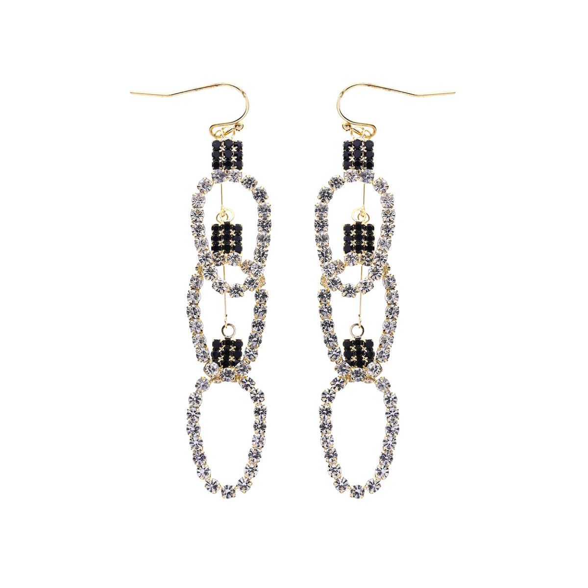 Clear Triple Xmas Light Earrings|2.5 inches - Premium Wholesale Jewelry from Pinktown - Just $11! Shop now at chiquestyles