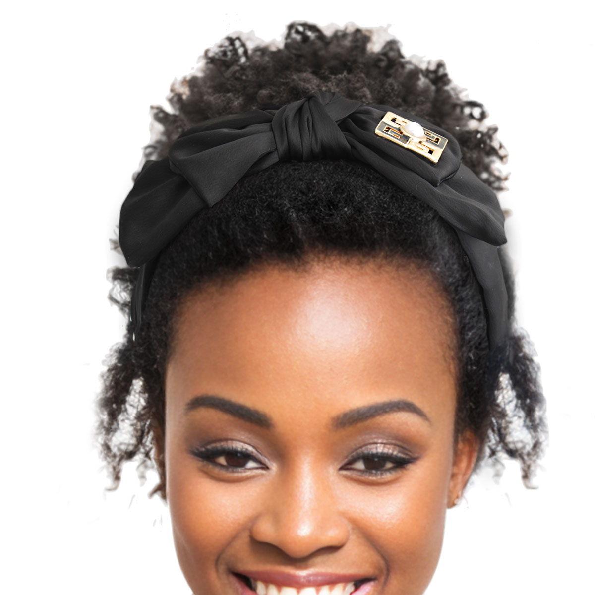 Black Bow Decor Headband|Adjustable - Premium Wholesale Fashion Accessories from Pinktown - Just $15! Shop now at chiquestyles