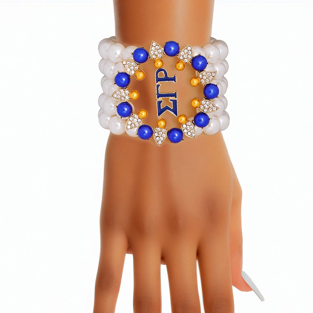 Bracelet White Pearl Sigma 5 Strand for Women - Premium Wholesale Jewelry from Pinktown - Just $17! Shop now at chiquestyles