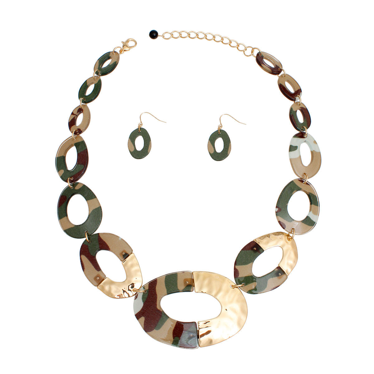 Necklace Camo Link Set for Women - Premium Wholesale Jewelry from Pinktown - Just $23! Shop now at chiquestyles