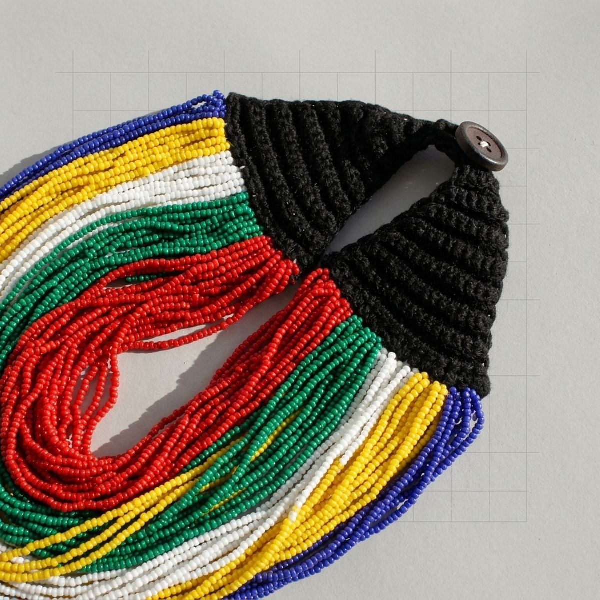 OES Colorblock Multicolor 100 Strand Necklace