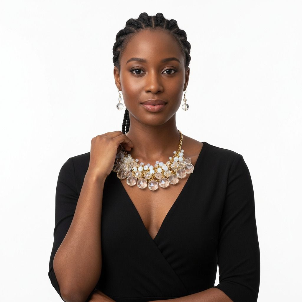 Clustered Bead Necklace Set