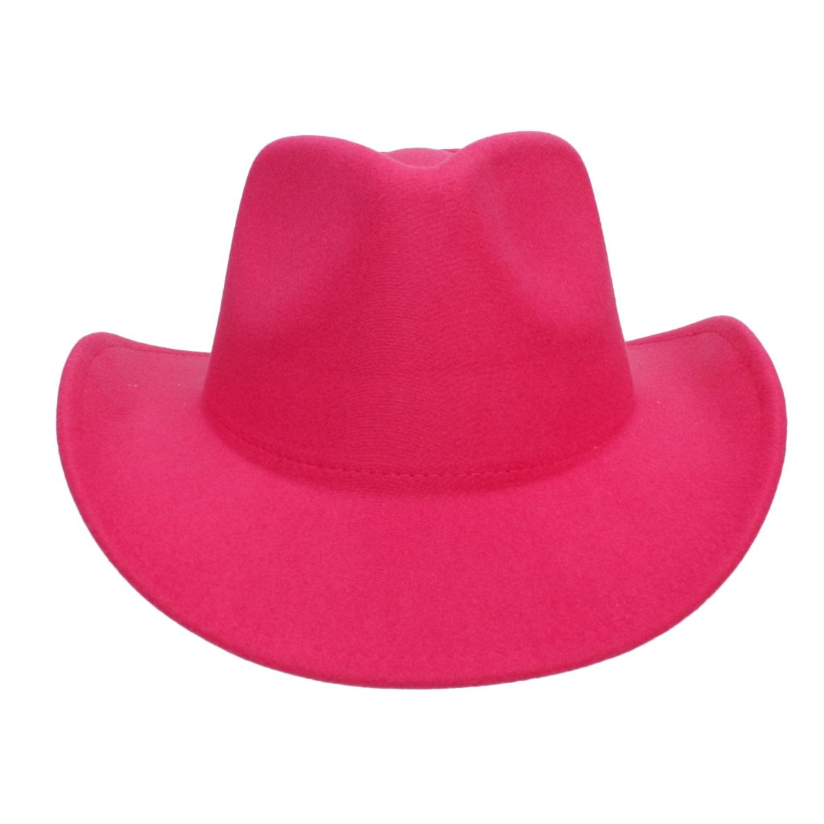 Cowboy Hat Fuchsia Pinched Cowgirl Fashion Hat