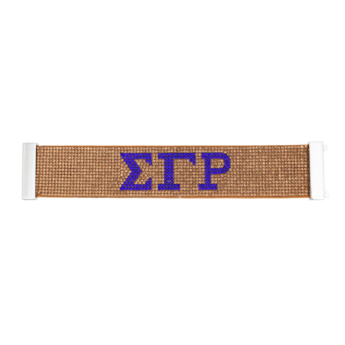 SGRHO Sorority Gold Rhinestone Magnetic Bracelet - Premium Sigma Gamma Rho Paraphernalia from Pinktown - Just $15! Shop now at chiquestyles