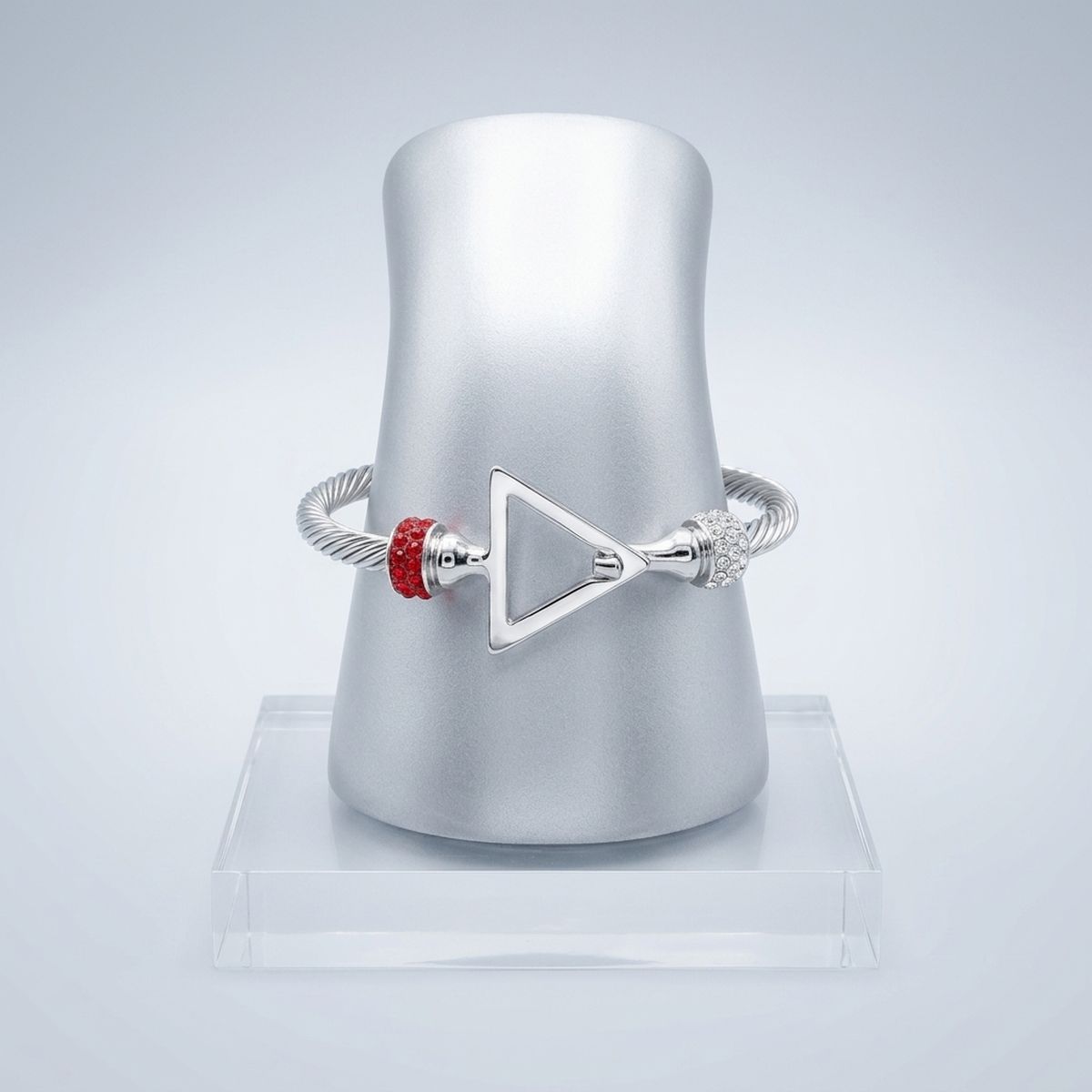 DST Delta Silver Twisted Cable Bangle Bracelet – chiquestyles