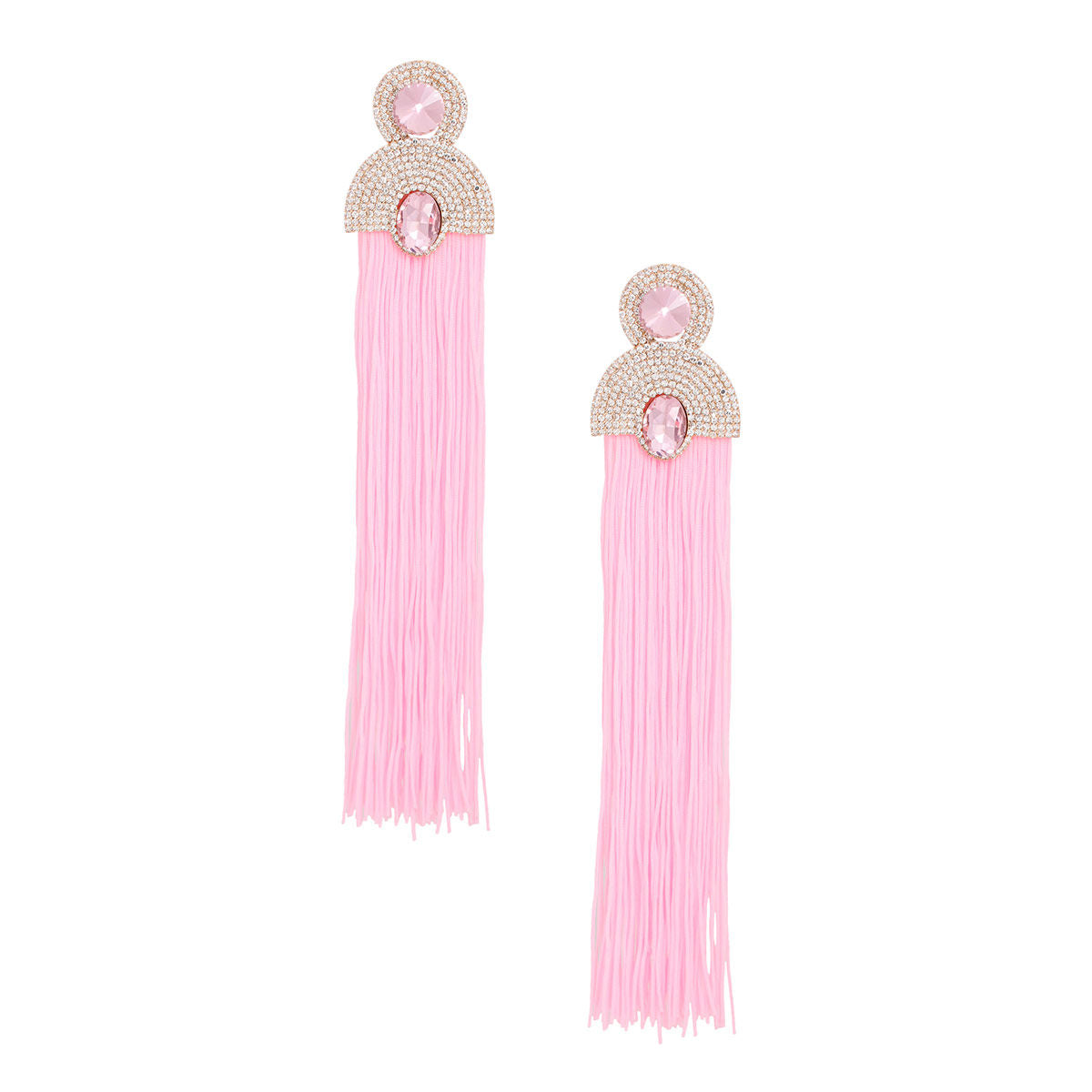 Tassel Pink Long Vintage Glam Earrings for Women - Premium Wholesale Jewelry from Pinktown - Just $19! Shop now at chiquestyles