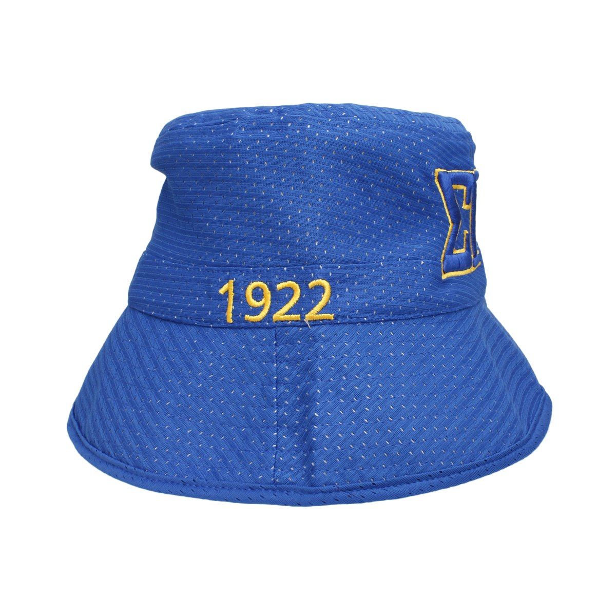 SGRHO Sorority Yellow Mesh Embroidered Bucket Hat