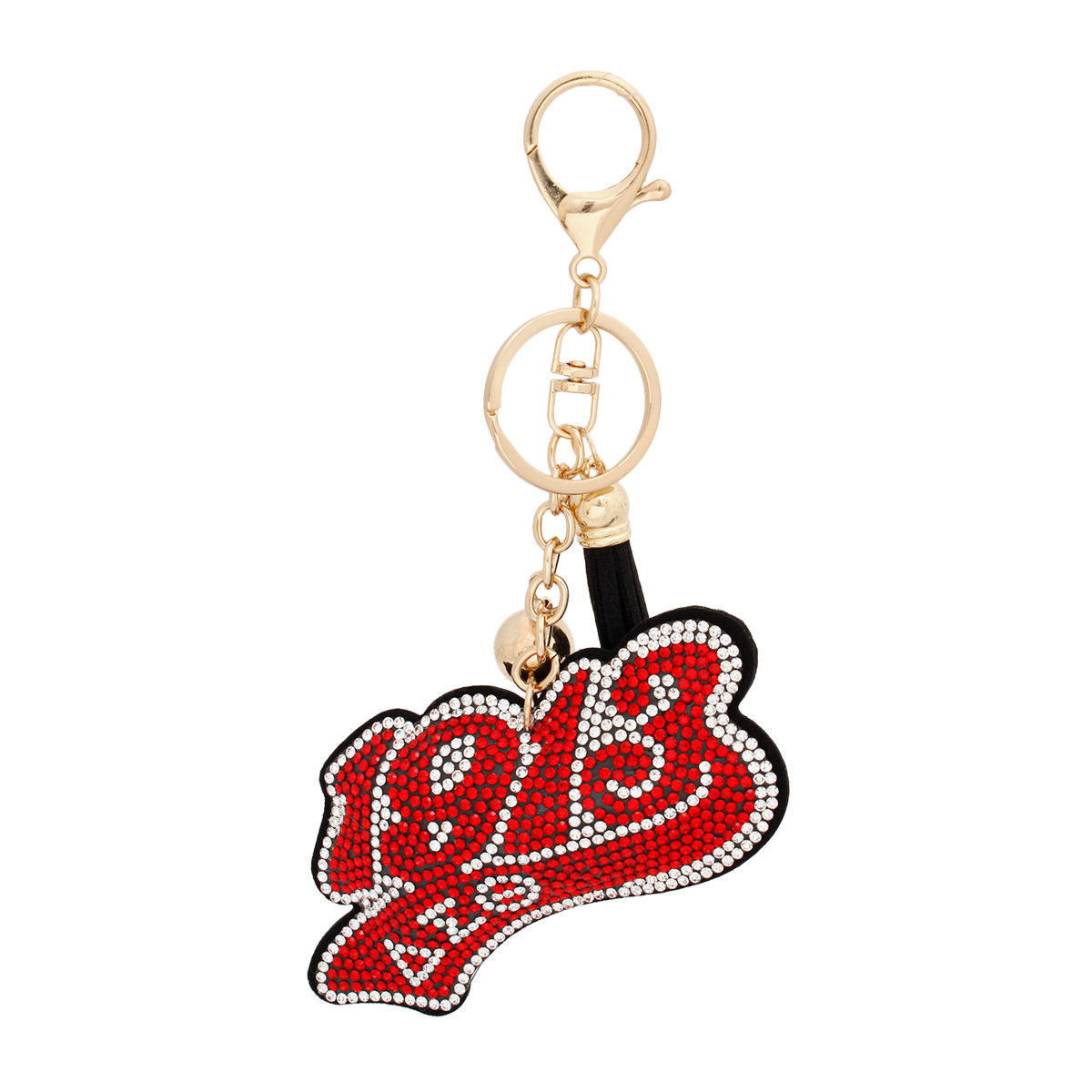 DST Sorority 1913 Red Padded Keychain - Premium Wholesale Fashion Accessories from Pinktown - Just $9! Shop now at chiquestyles