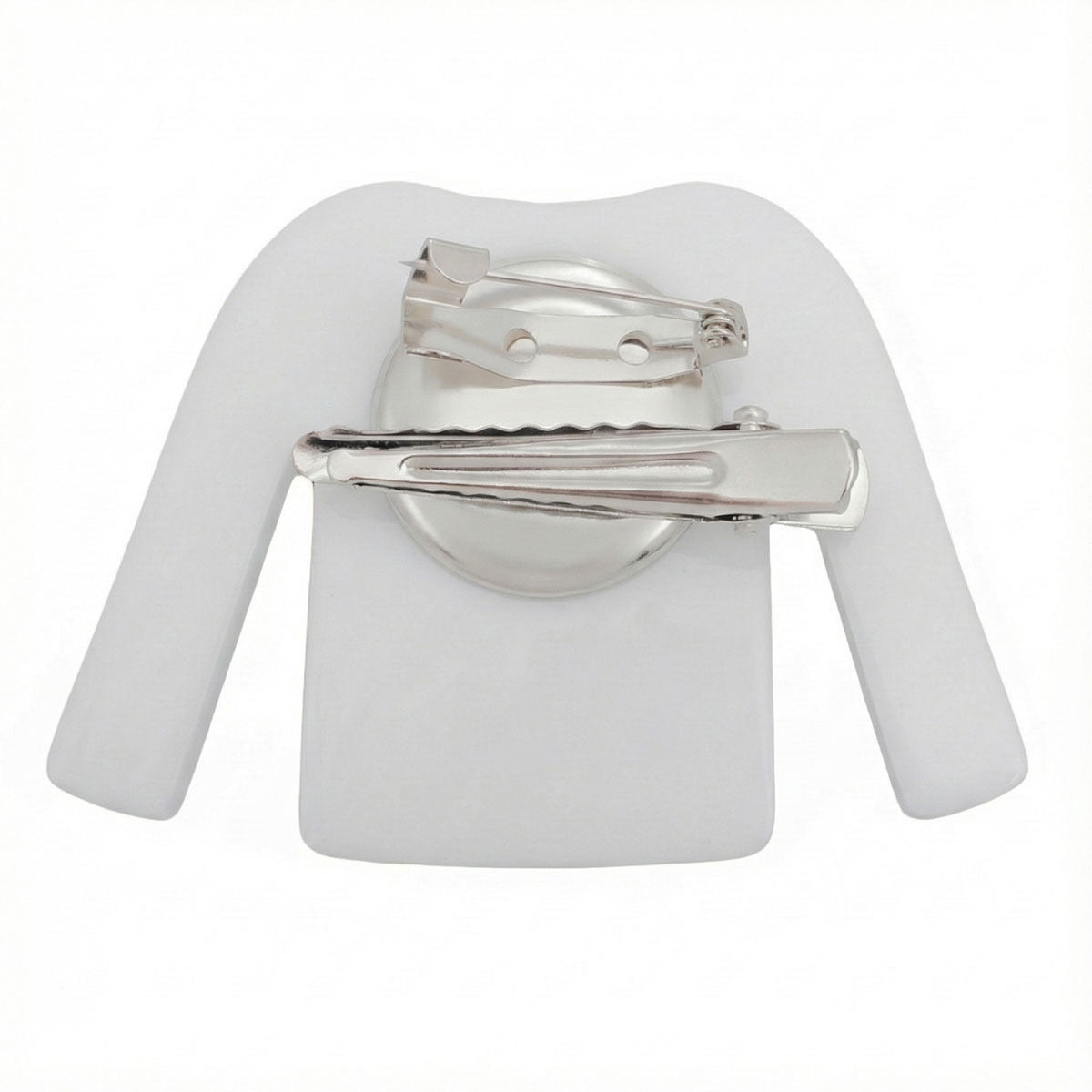 Keychain Pink White Stripe COCO Shirt Pearl Clip
