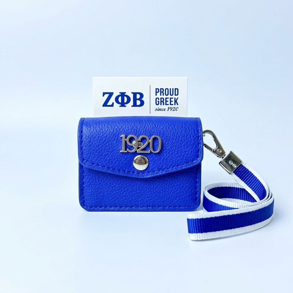 ZPB Blue 1920 Earbud Mini Snap Case with Clip