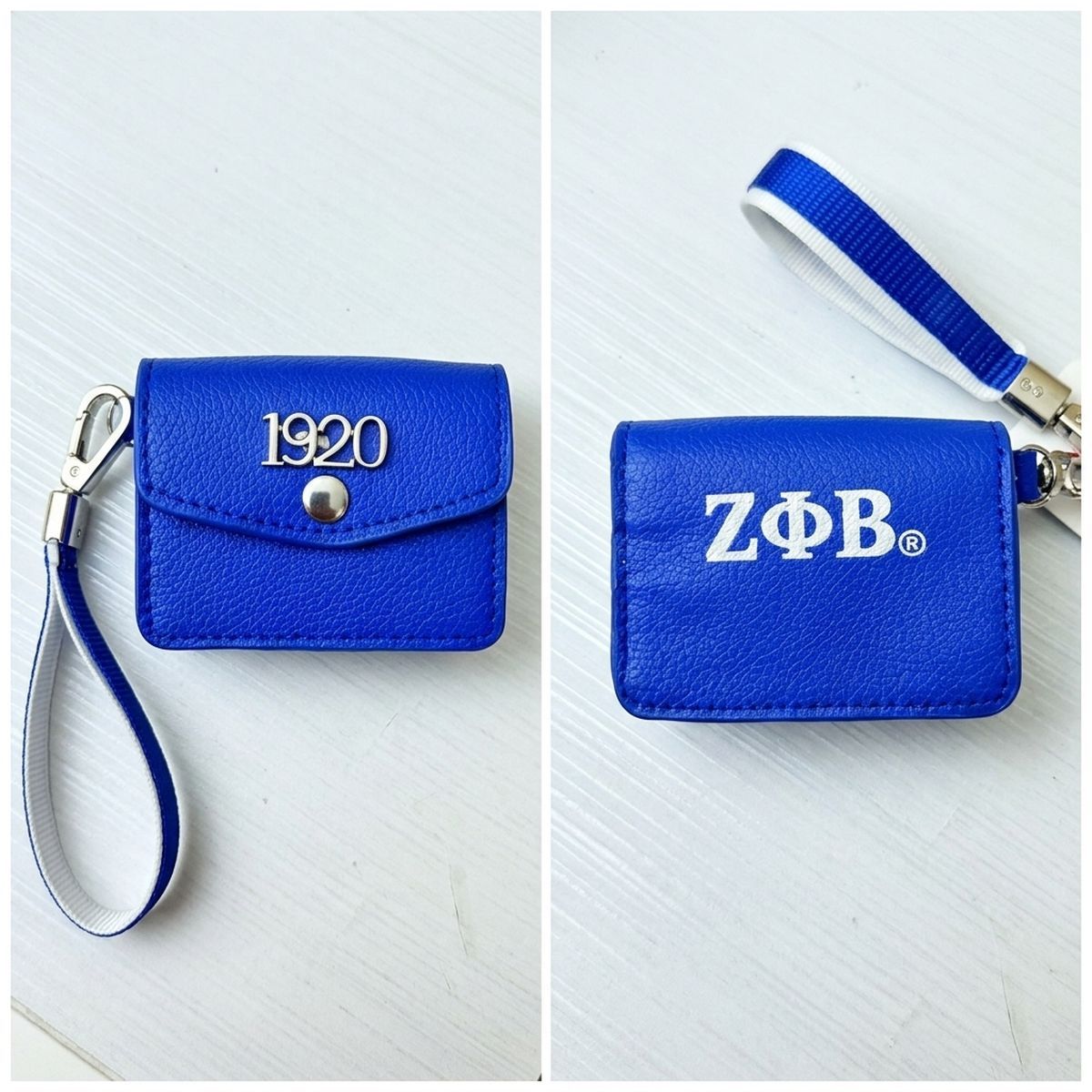 ZPB Blue 1920 Earbud Mini Snap Case with Clip