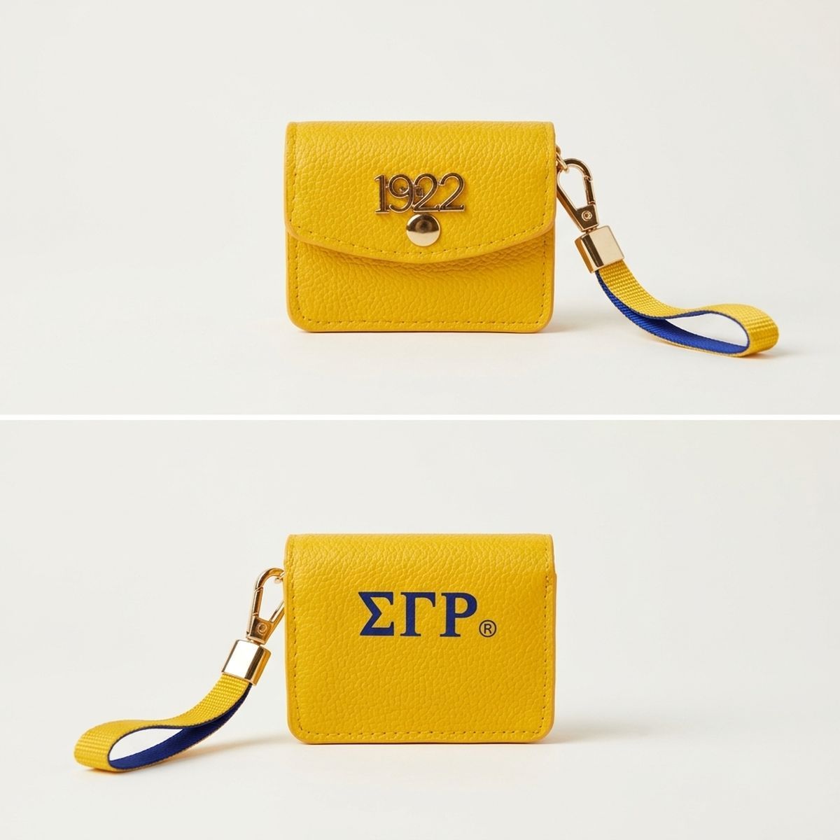 SGRHO Yellow 1922 Earbud Mini Snap Case with Clip