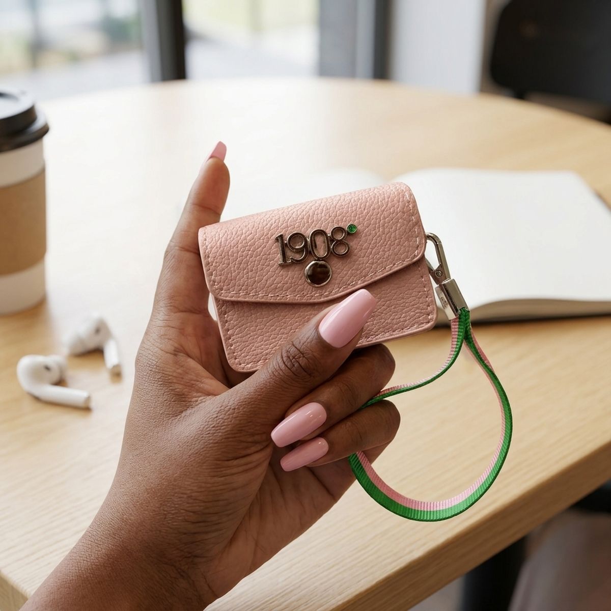 AKA Pink 1908 Earbud Mini Snap Case with Clip