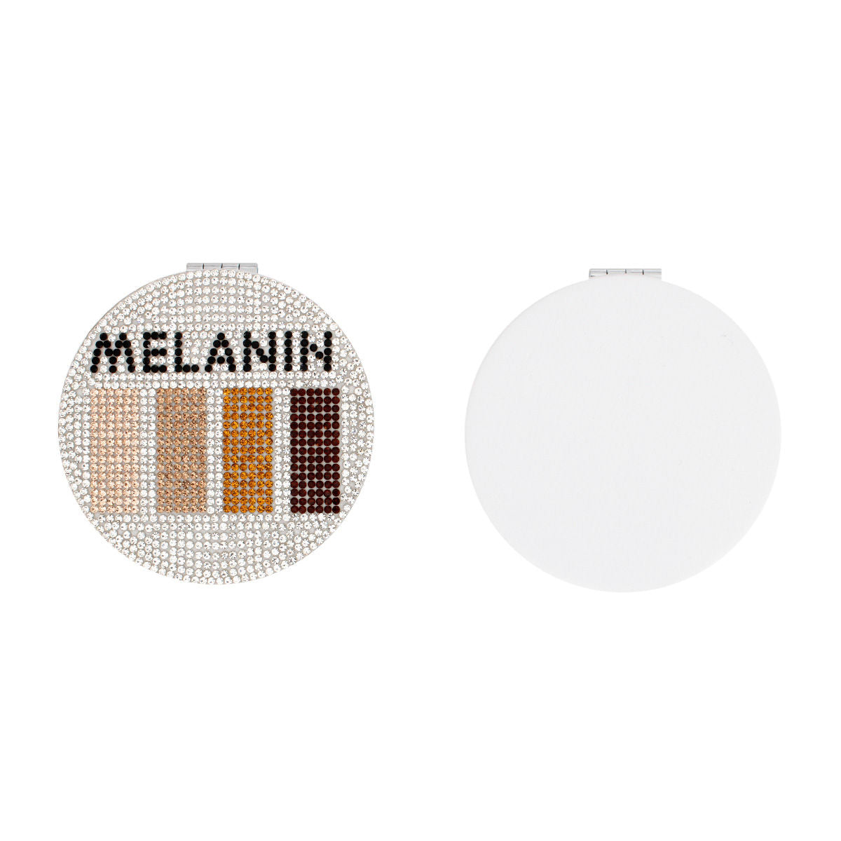 Melanin Brown Shades Bling Mirror Compact - Premium Wholesale Fashion Accessories from Pinktown - Just $14! Shop now at chiquestyles